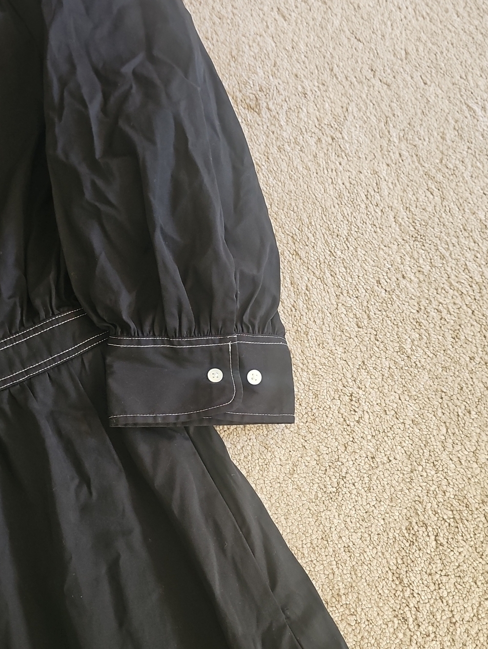 Ralph Lauren Black Cotton Midi Dress - Picture 4 of 10
